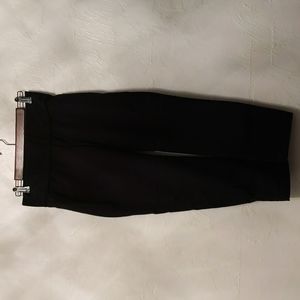 gap maternity underbelly slim crop pants in black size 0 slim